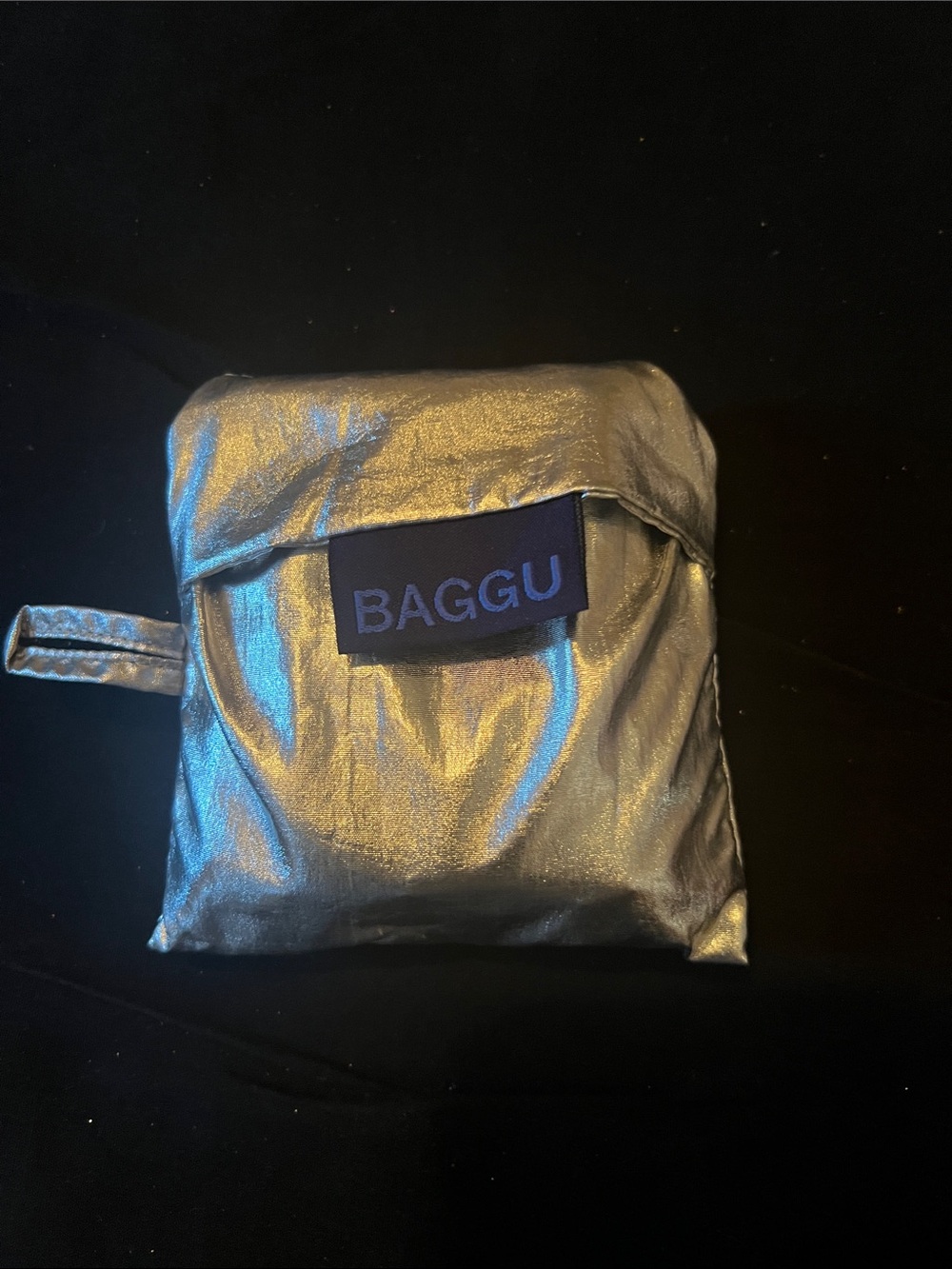 BAGGU Metallic Foldable Tote - Silver